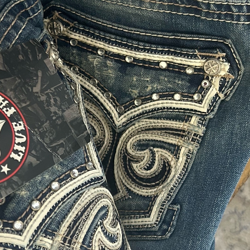 NWT Affliction Raquel Revival Women's Blue Jeans - Picture 11 of 11
